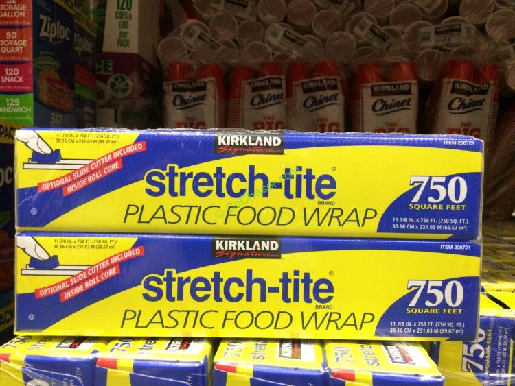 Plastic Food Wrap Stretch-tite Kirkland Cling Clear with Optional Slide Cutter