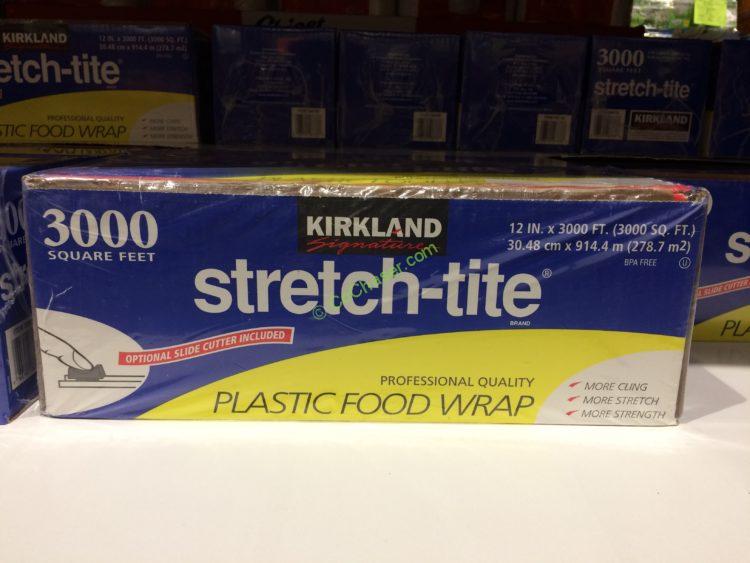 Plastic Food Wrap Stretch-tite Kirkland Cling Clear with Optional Slide Cutter