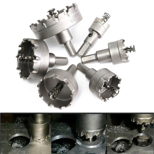 6PCS Hole Saw Tooth HSS Steel Drill Bit Cutter Tool Kit for Metal Wood Alloy US