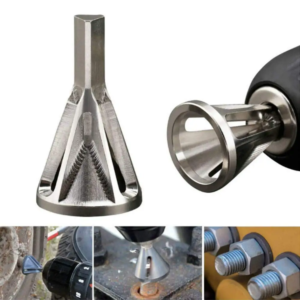 Deburring External Chamfer Tool Stainless Steel Remove Burr Tools Drill Bit HS