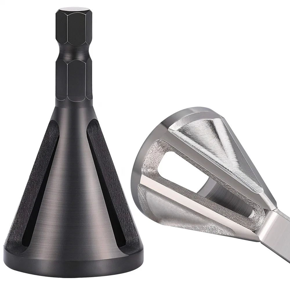 Deburring External Chamfer Tool Stainless Steel Remove Burr Tools Drill Bit HS