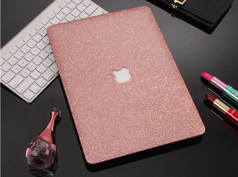 Glitter Bling Rose Gold Shiny Hard Case Cover for MacBook AIR PRO 11/" 13/"+Retina