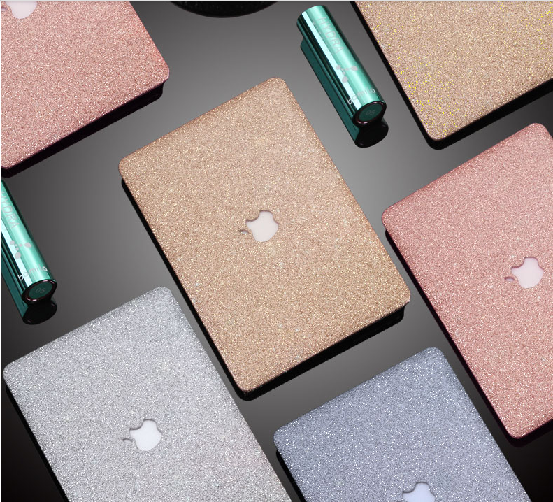 Glitter Bling Rose Gold Shiny Hard Case Cover for MacBook AIR PRO 11/" 13/"+Retina