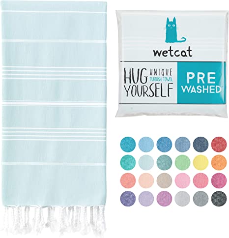 /%100 Organic Cotton Turkish Towel BeachTowel Light and Soft