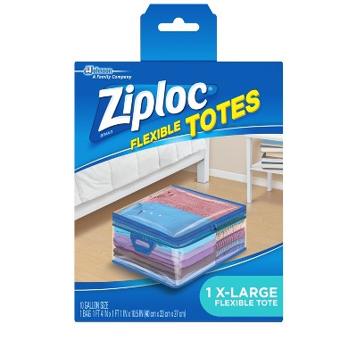 1 ct Fast Shipping Jumbo Ziploc Flexible Totes Storage Bag